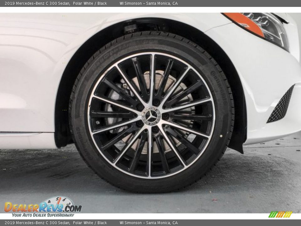 2019 Mercedes-Benz C 300 Sedan Polar White / Black Photo #9