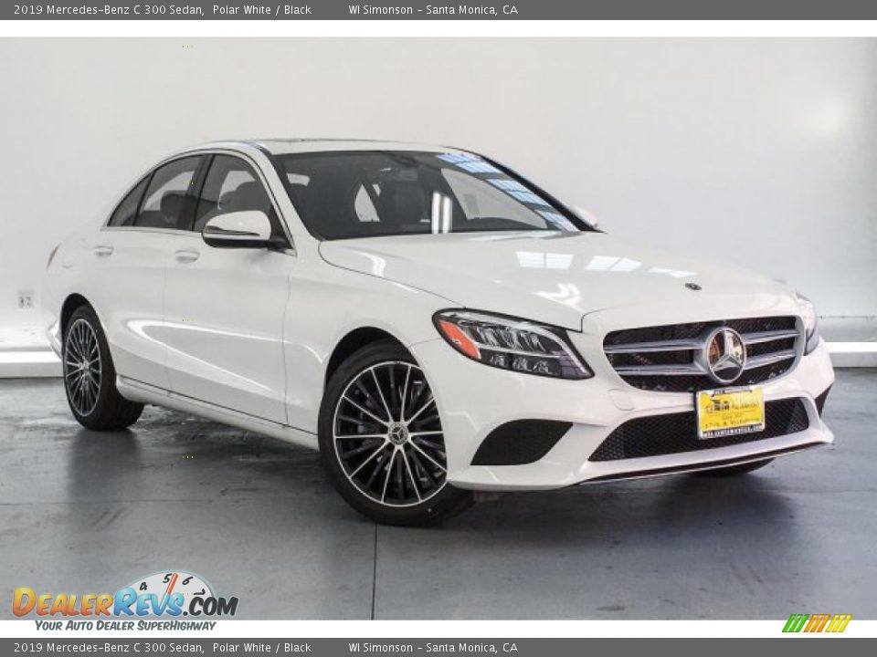 2019 Mercedes-Benz C 300 Sedan Polar White / Black Photo #12