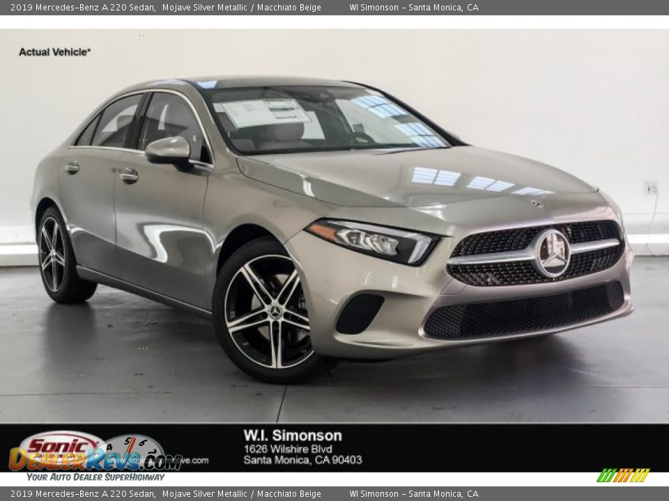 2019 Mercedes-Benz A 220 Sedan Mojave Silver Metallic / Macchiato Beige Photo #1