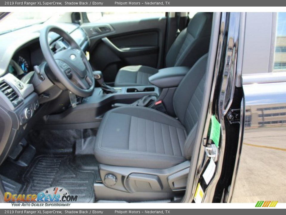 Front Seat of 2019 Ford Ranger XL SuperCrew Photo #11