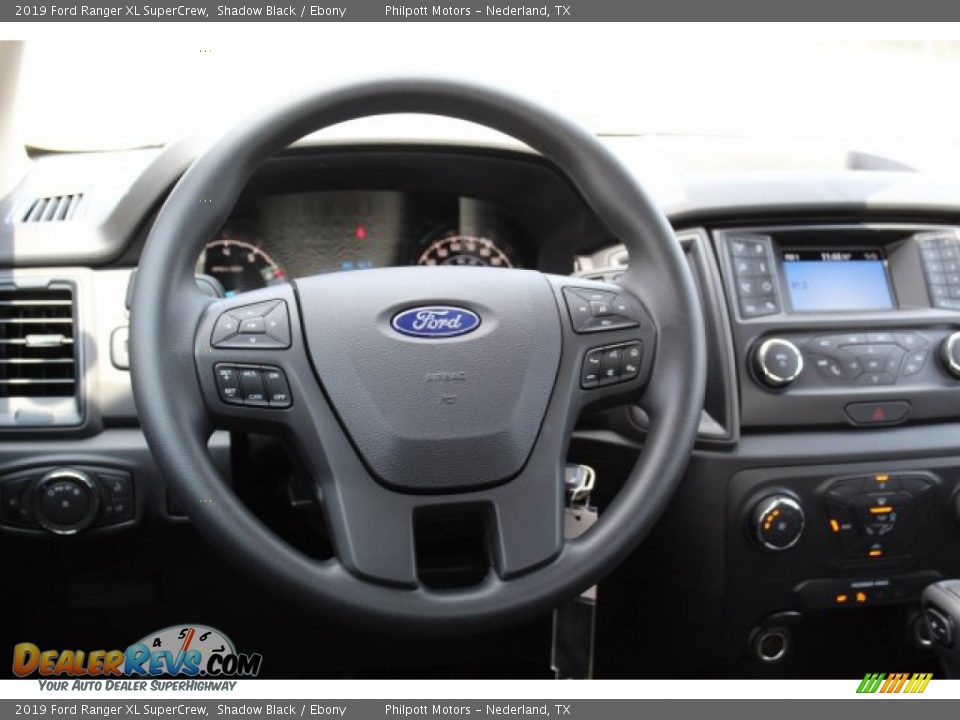 2019 Ford Ranger XL SuperCrew Steering Wheel Photo #15