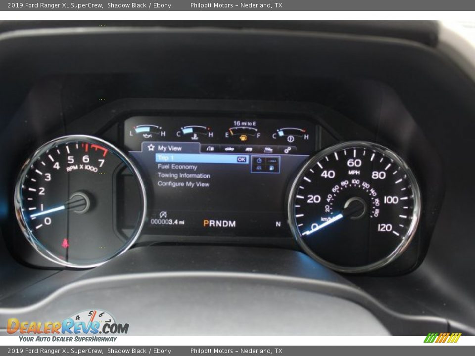 2019 Ford Ranger XL SuperCrew Gauges Photo #20