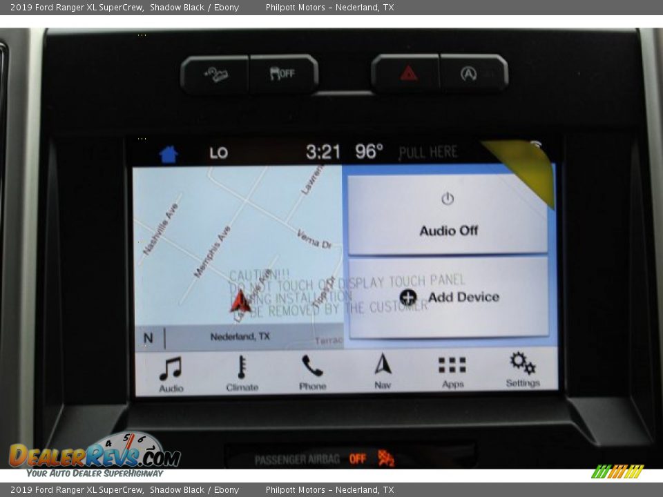 Navigation of 2019 Ford Ranger XL SuperCrew Photo #22