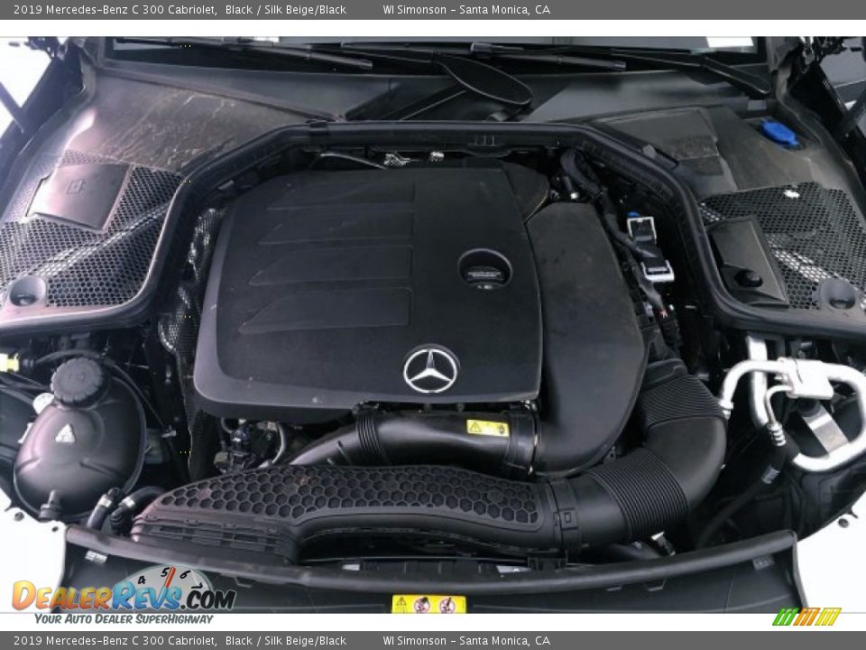 2019 Mercedes-Benz C 300 Cabriolet Black / Silk Beige/Black Photo #8