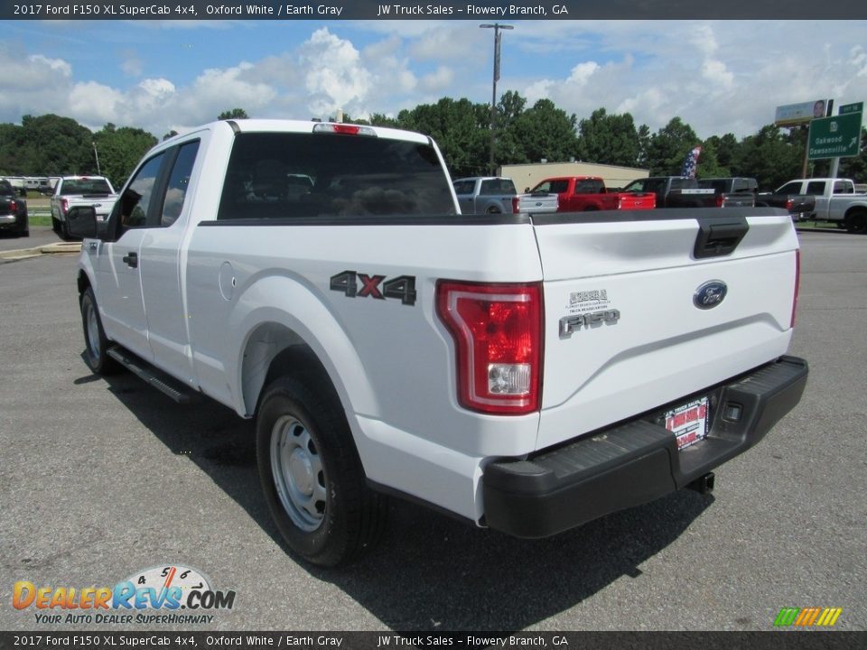 2017 Ford F150 XL SuperCab 4x4 Oxford White / Earth Gray Photo #3