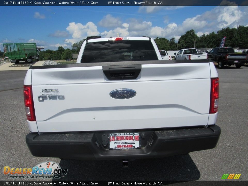 2017 Ford F150 XL SuperCab 4x4 Oxford White / Earth Gray Photo #4