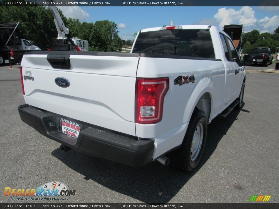 2017 Ford F150 XL SuperCab 4x4 Oxford White / Earth Gray Photo #5