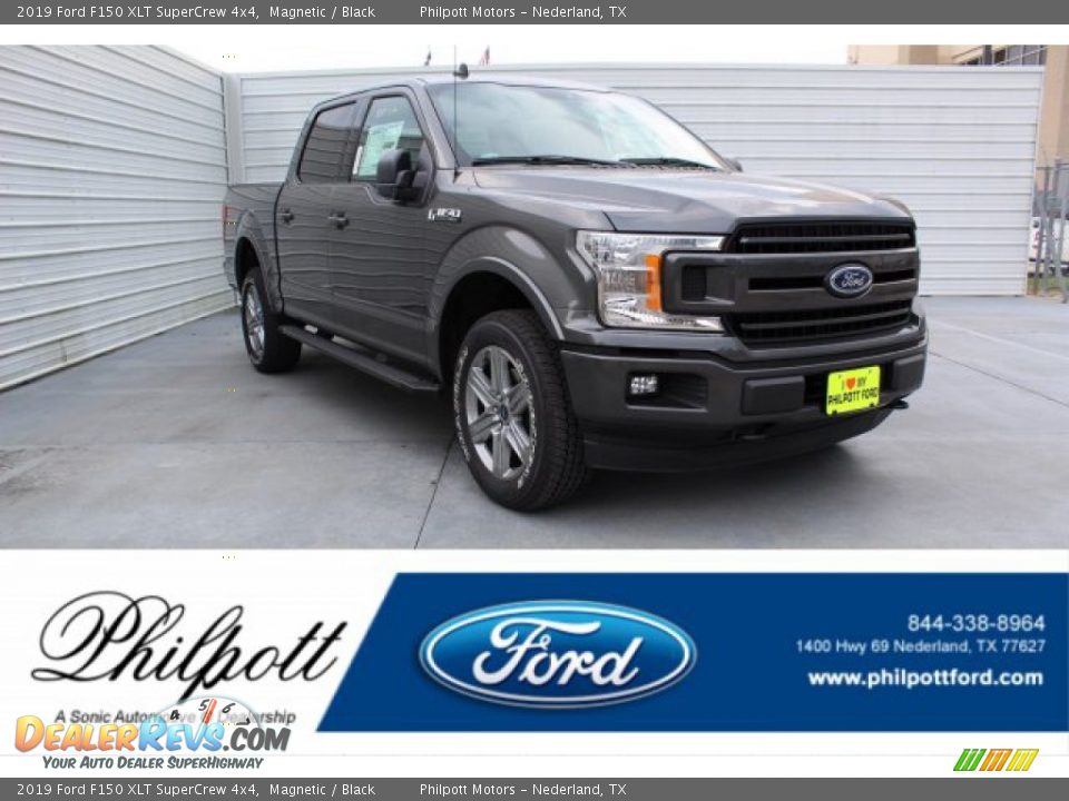 2019 Ford F150 XLT SuperCrew 4x4 Magnetic / Black Photo #1