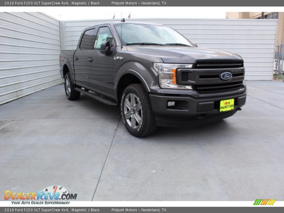 2019 Ford F150 XLT SuperCrew 4x4 Magnetic / Black Photo #2