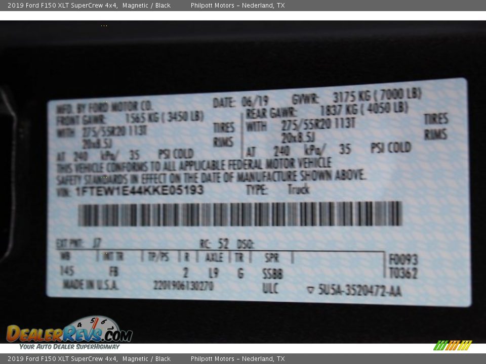 2019 Ford F150 XLT SuperCrew 4x4 Magnetic / Black Photo #24