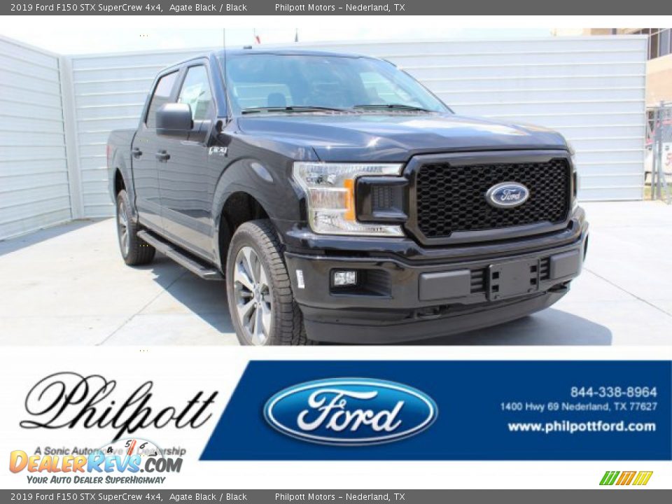 2019 Ford F150 STX SuperCrew 4x4 Agate Black / Black Photo #1