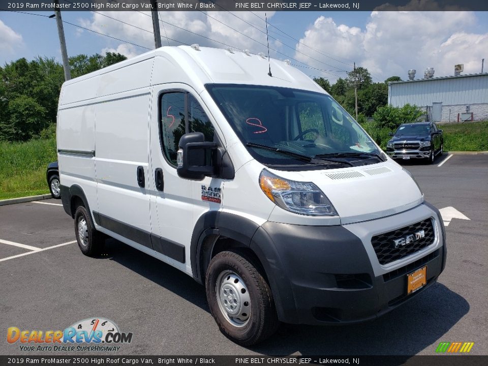 2019 Ram ProMaster 2500 High Roof Cargo Van Bright White / Black Photo #1