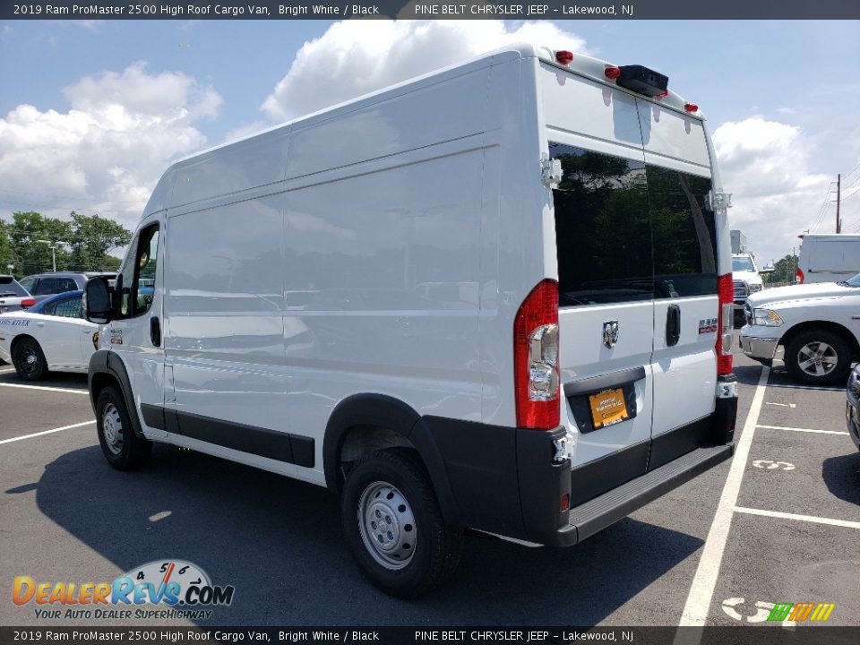 2019 Ram ProMaster 2500 High Roof Cargo Van Bright White / Black Photo #2