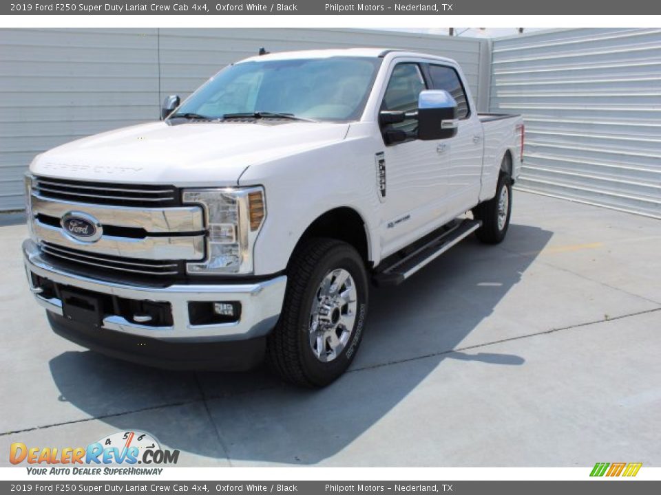 2019 Ford F250 Super Duty Lariat Crew Cab 4x4 Oxford White / Black Photo #4