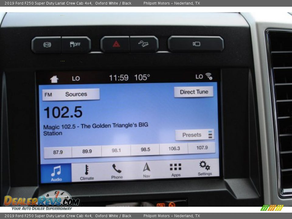 2019 Ford F250 Super Duty Lariat Crew Cab 4x4 Oxford White / Black Photo #16