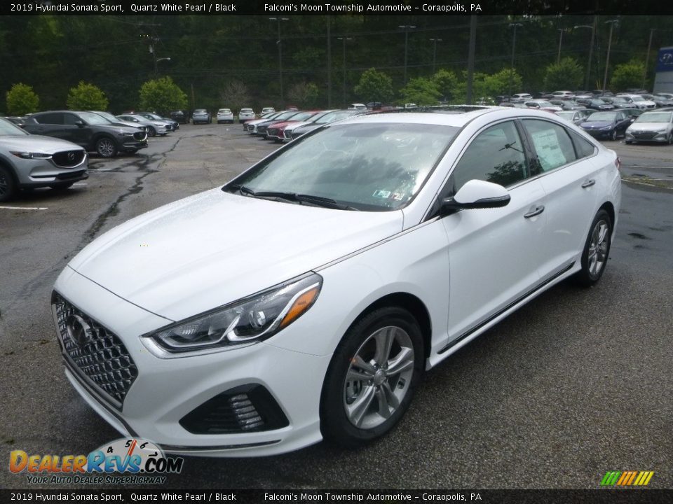 2019 Hyundai Sonata Sport Quartz White Pearl / Black Photo #5