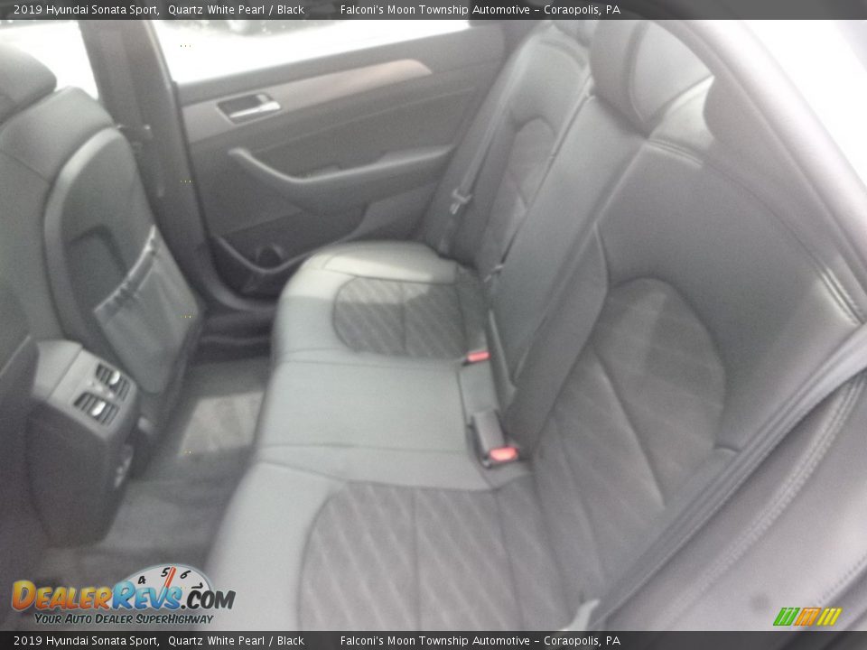 2019 Hyundai Sonata Sport Quartz White Pearl / Black Photo #8