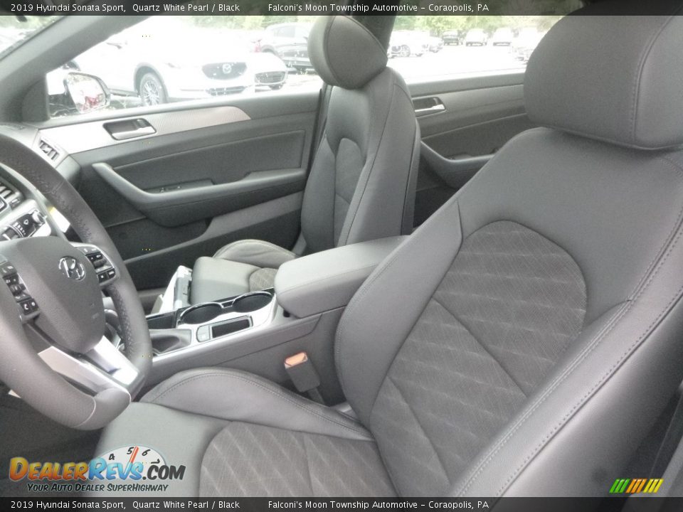 2019 Hyundai Sonata Sport Quartz White Pearl / Black Photo #10