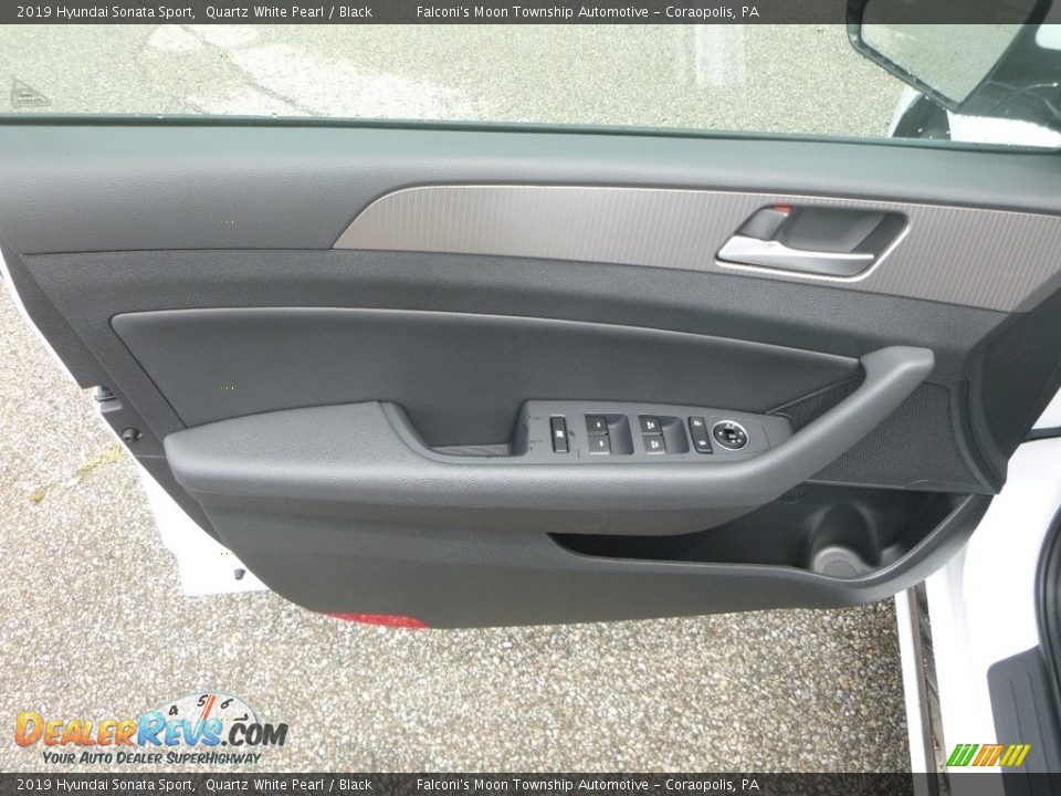 2019 Hyundai Sonata Sport Quartz White Pearl / Black Photo #11