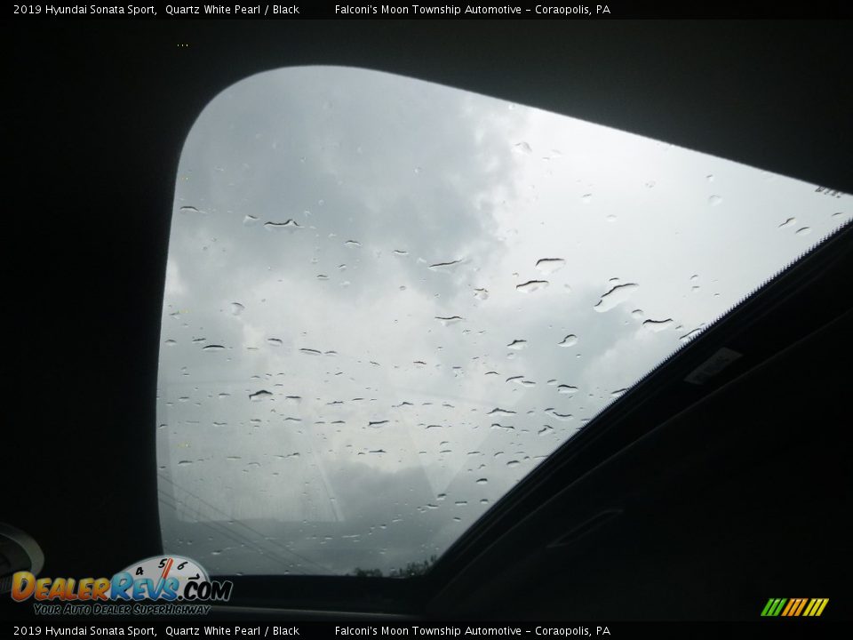 2019 Hyundai Sonata Sport Quartz White Pearl / Black Photo #14