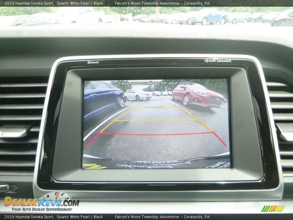 2019 Hyundai Sonata Sport Quartz White Pearl / Black Photo #15