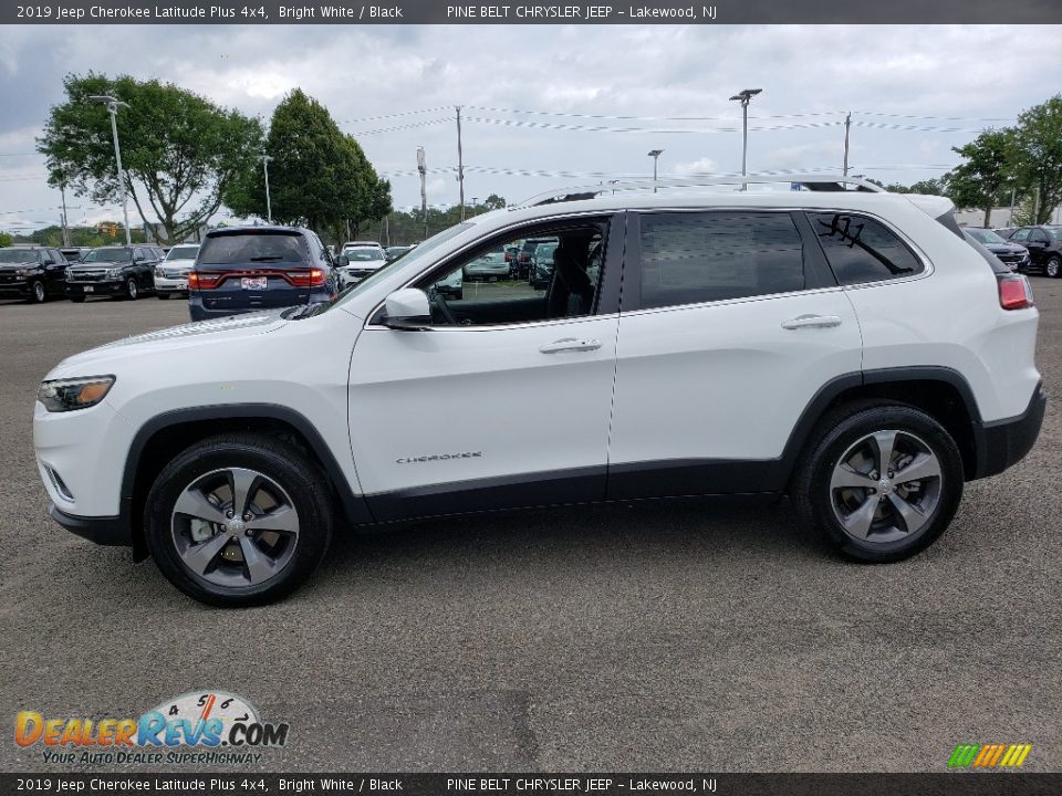 2019 Jeep Cherokee Latitude Plus 4x4 Bright White / Black Photo #3