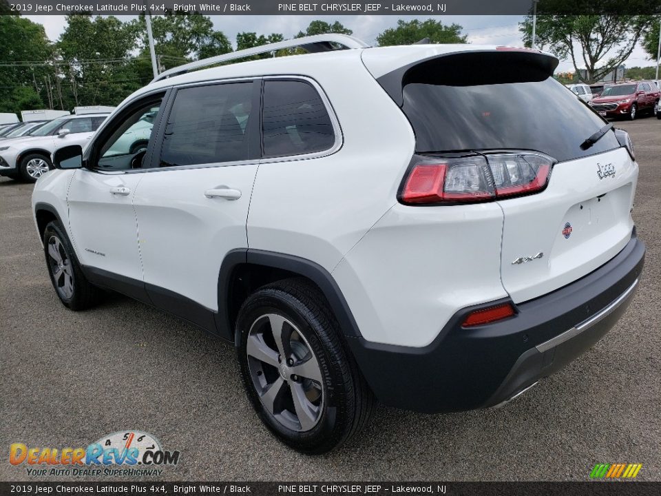 2019 Jeep Cherokee Latitude Plus 4x4 Bright White / Black Photo #4