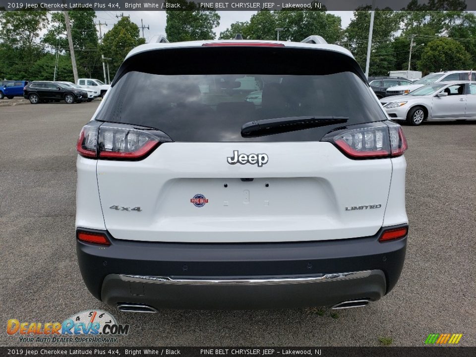 2019 Jeep Cherokee Latitude Plus 4x4 Bright White / Black Photo #5