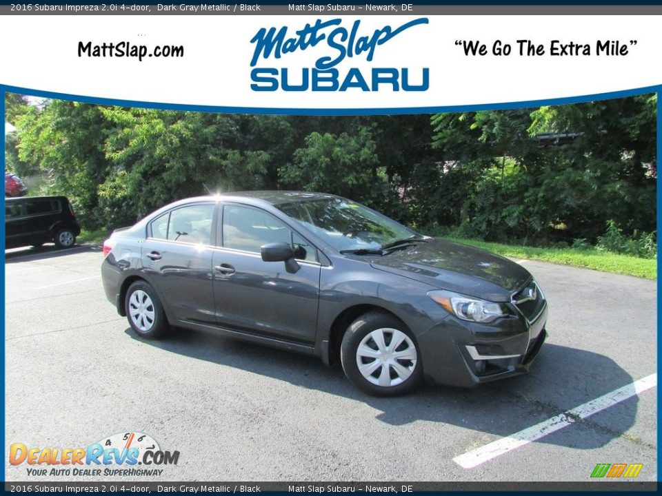 2016 Subaru Impreza 2.0i 4-door Dark Gray Metallic / Black Photo #1