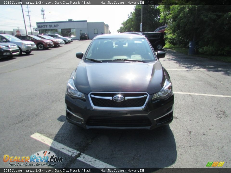 2016 Subaru Impreza 2.0i 4-door Dark Gray Metallic / Black Photo #3