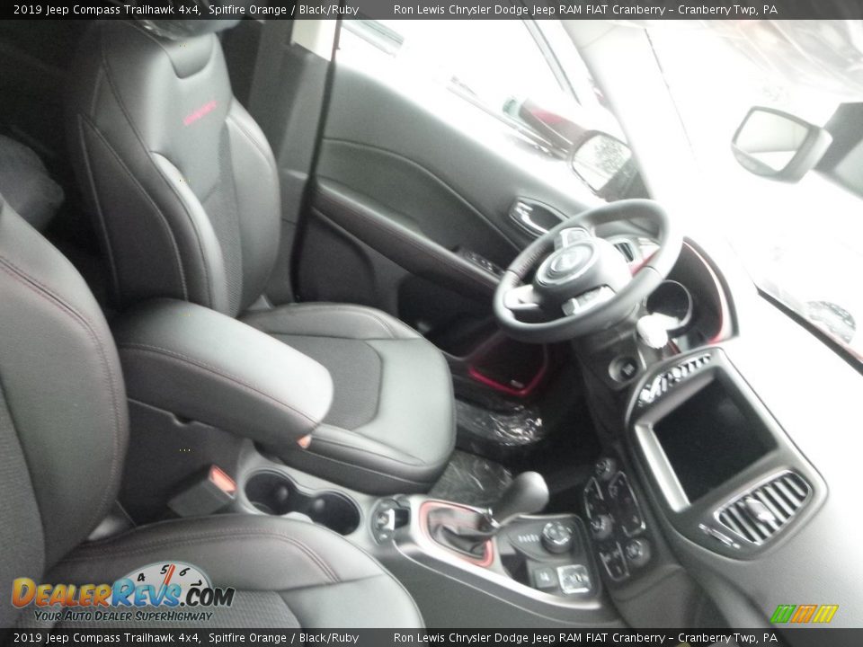 2019 Jeep Compass Trailhawk 4x4 Spitfire Orange / Black/Ruby Photo #8