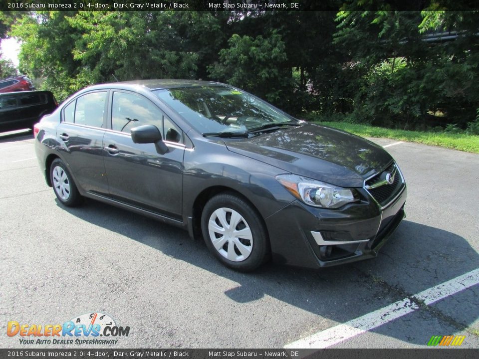 2016 Subaru Impreza 2.0i 4-door Dark Gray Metallic / Black Photo #4