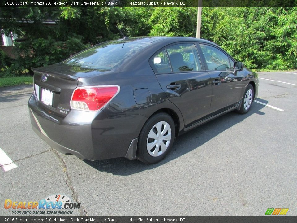 2016 Subaru Impreza 2.0i 4-door Dark Gray Metallic / Black Photo #6