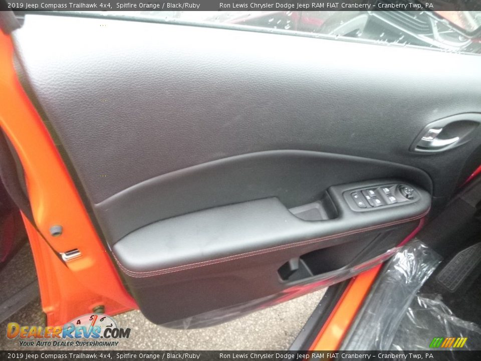 2019 Jeep Compass Trailhawk 4x4 Spitfire Orange / Black/Ruby Photo #10