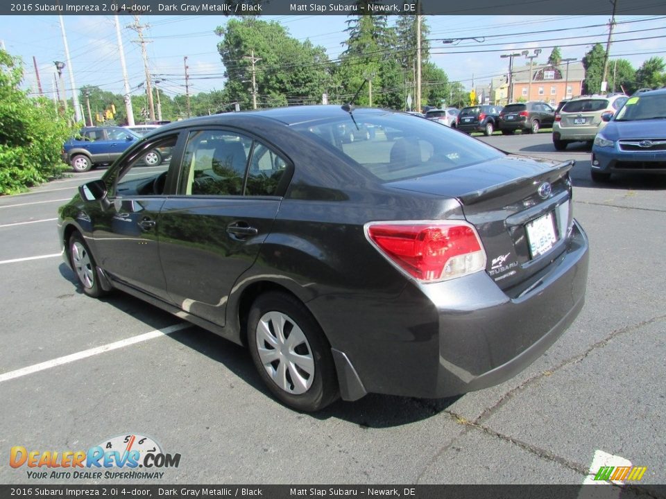 2016 Subaru Impreza 2.0i 4-door Dark Gray Metallic / Black Photo #8