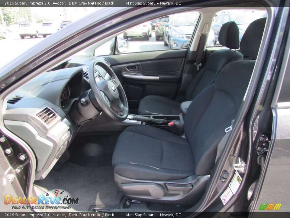 2016 Subaru Impreza 2.0i 4-door Dark Gray Metallic / Black Photo #13