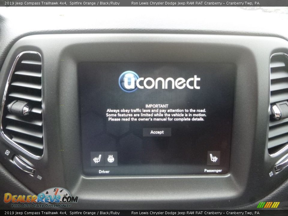 2019 Jeep Compass Trailhawk 4x4 Spitfire Orange / Black/Ruby Photo #15