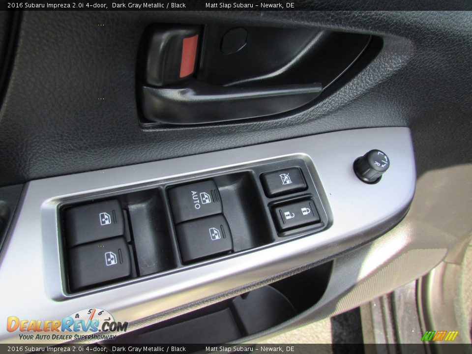 2016 Subaru Impreza 2.0i 4-door Dark Gray Metallic / Black Photo #15