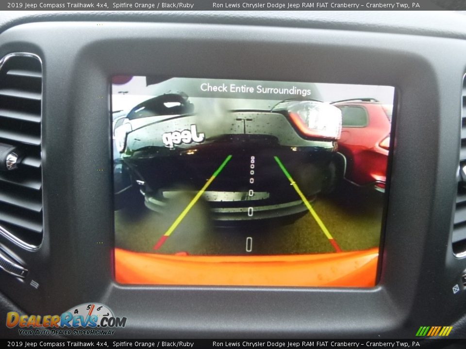 2019 Jeep Compass Trailhawk 4x4 Spitfire Orange / Black/Ruby Photo #17