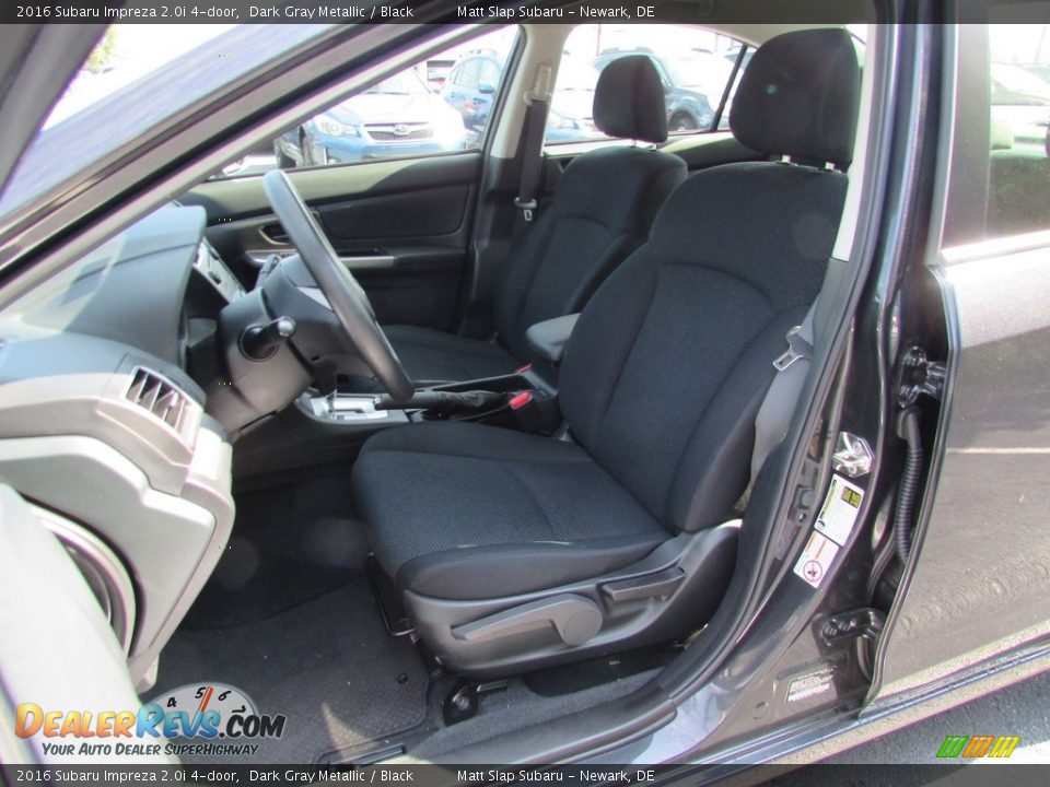2016 Subaru Impreza 2.0i 4-door Dark Gray Metallic / Black Photo #16