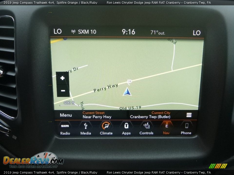 2019 Jeep Compass Trailhawk 4x4 Spitfire Orange / Black/Ruby Photo #18