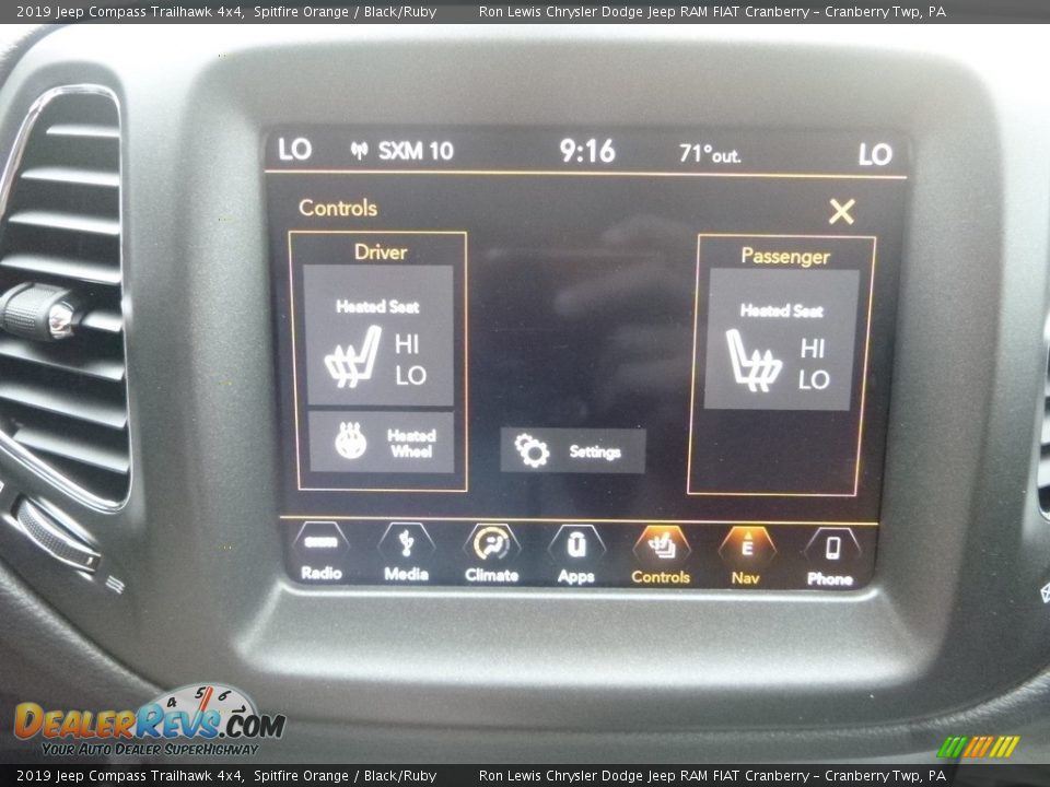 2019 Jeep Compass Trailhawk 4x4 Spitfire Orange / Black/Ruby Photo #19