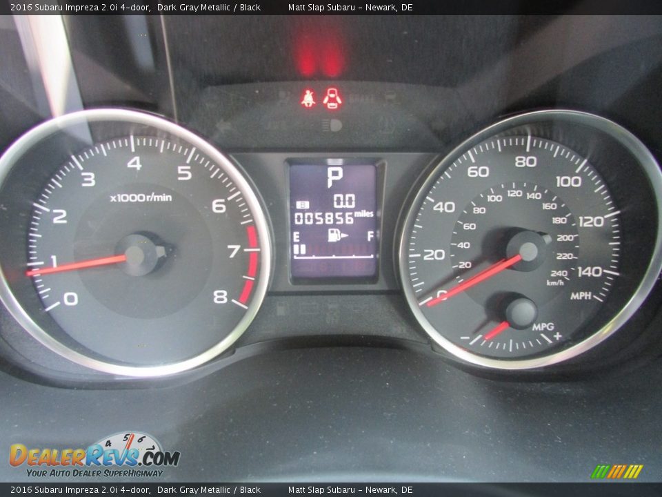 2016 Subaru Impreza 2.0i 4-door Dark Gray Metallic / Black Photo #27