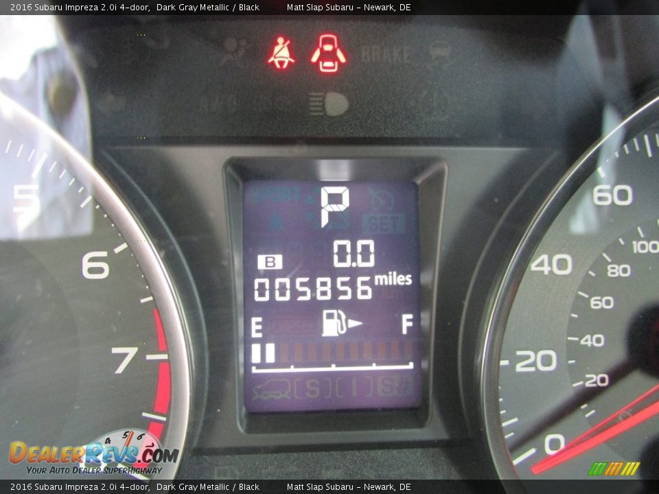 2016 Subaru Impreza 2.0i 4-door Dark Gray Metallic / Black Photo #28