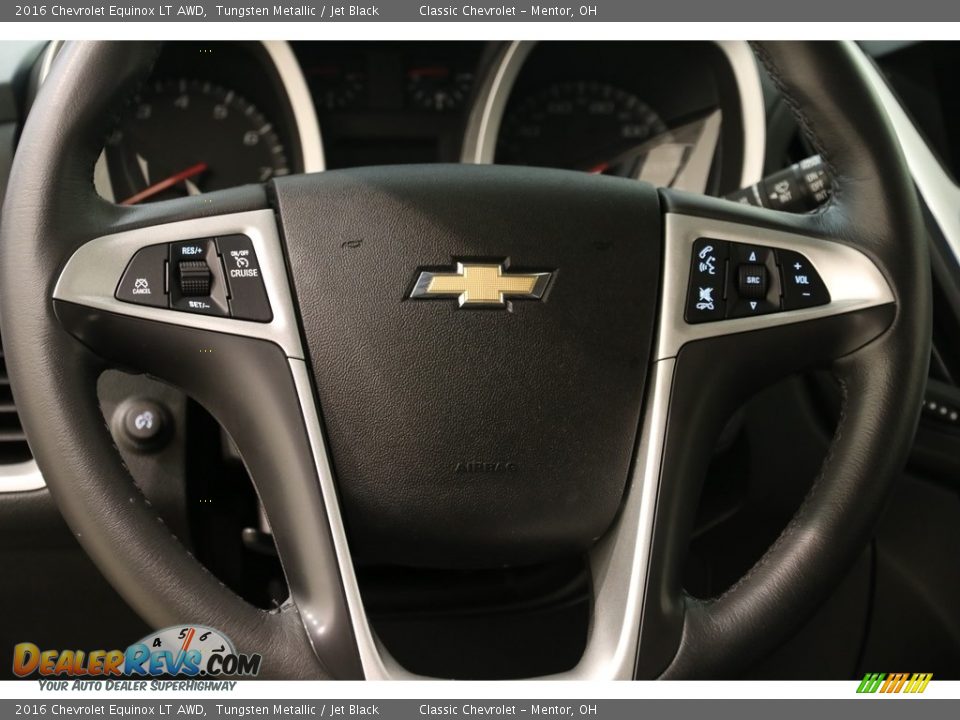 2016 Chevrolet Equinox LT AWD Tungsten Metallic / Jet Black Photo #7