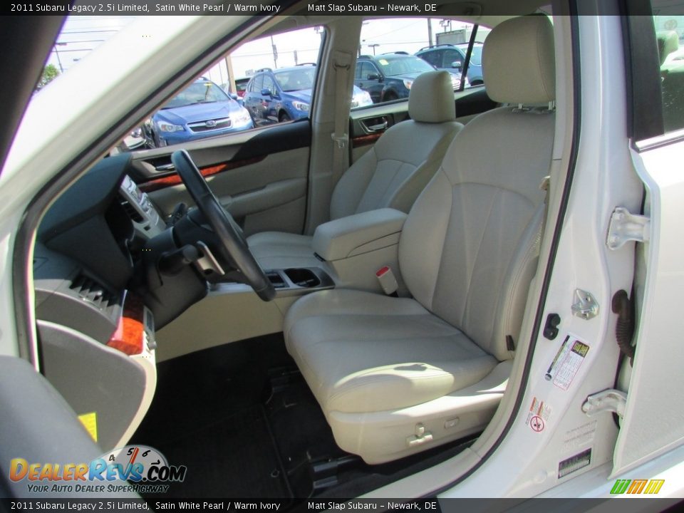 2011 Subaru Legacy 2.5i Limited Satin White Pearl / Warm Ivory Photo #16