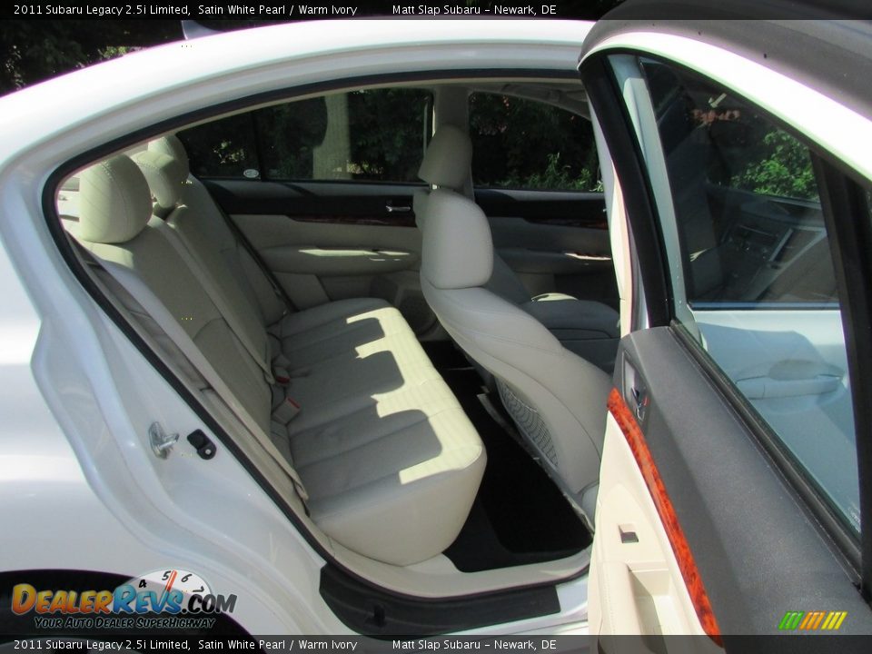 2011 Subaru Legacy 2.5i Limited Satin White Pearl / Warm Ivory Photo #19