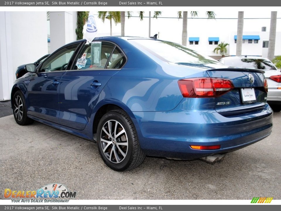 2017 Volkswagen Jetta SE Silk Blue Metallic / Cornsilk Beige Photo #7