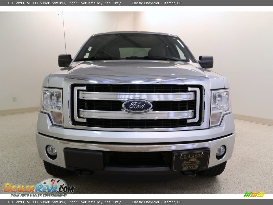 2013 Ford F150 XLT SuperCrew 4x4 Ingot Silver Metallic / Steel Gray Photo #2