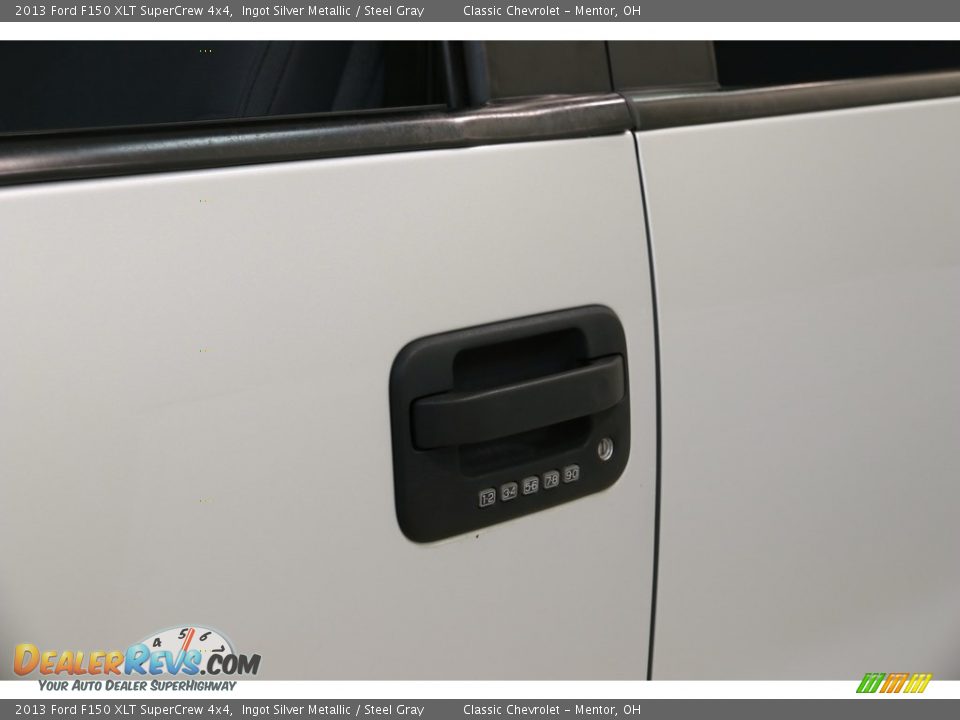 2013 Ford F150 XLT SuperCrew 4x4 Ingot Silver Metallic / Steel Gray Photo #4